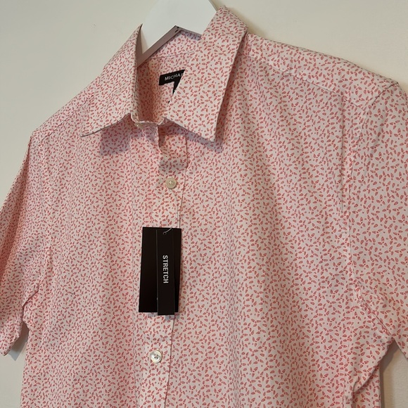 Michael Kors Men’s Slim Fit Button Down Top, Medium - Picture 2 of 11